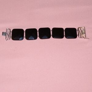 Chic Black Square Bracelet